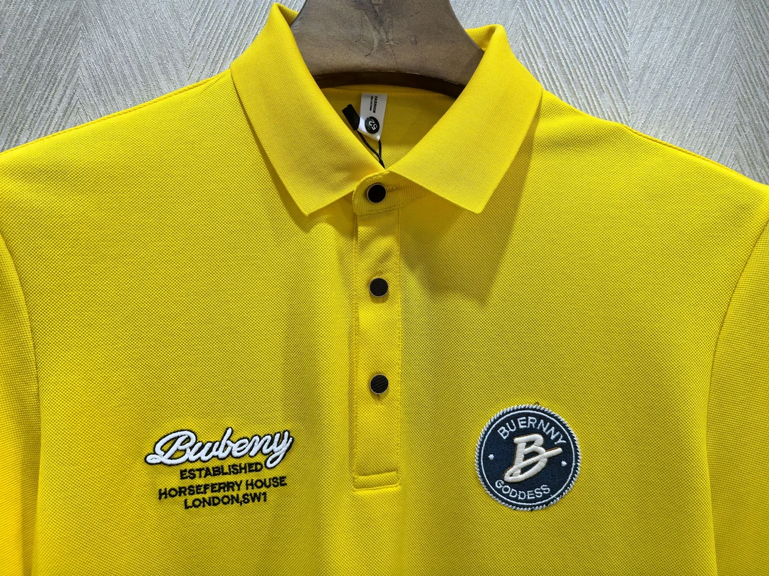 修身常规夏季短袖刺绣Polo衫条纹男装t恤印花男士polo青年时尚