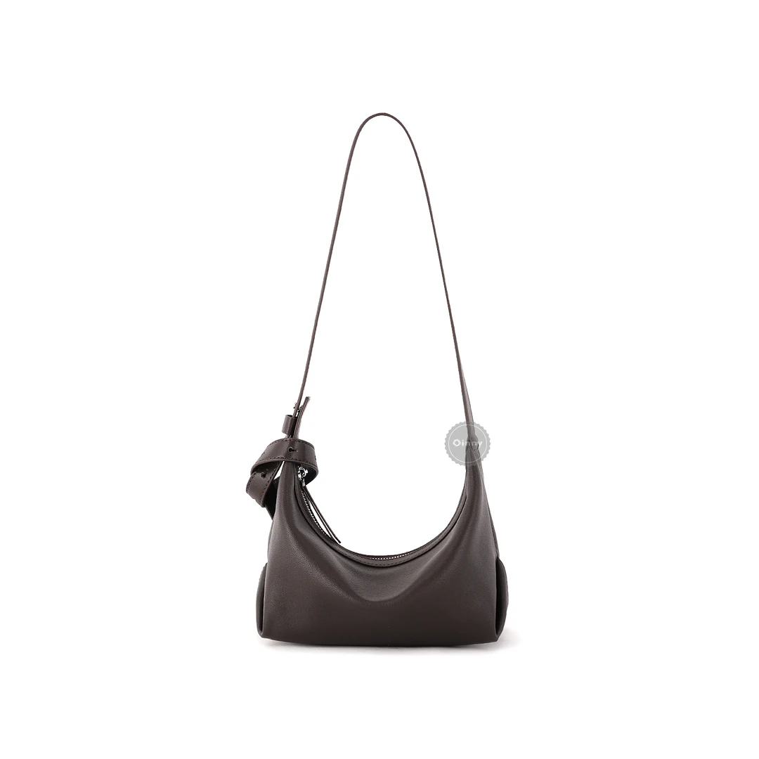 【Vivian】小众设计韩系休闲牛皮托特包1053-H