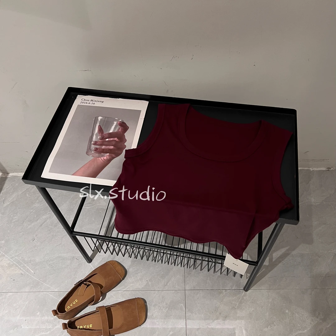 slx@ 6133  韩系方领背心