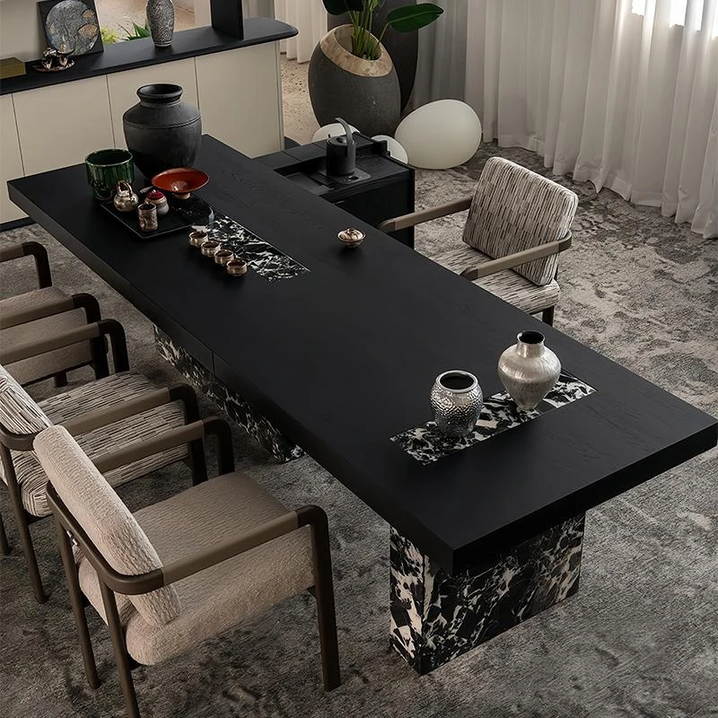 新中式实木茶桌2025新款高端胡桃木家用高端泡茶台轻奢现代高级感