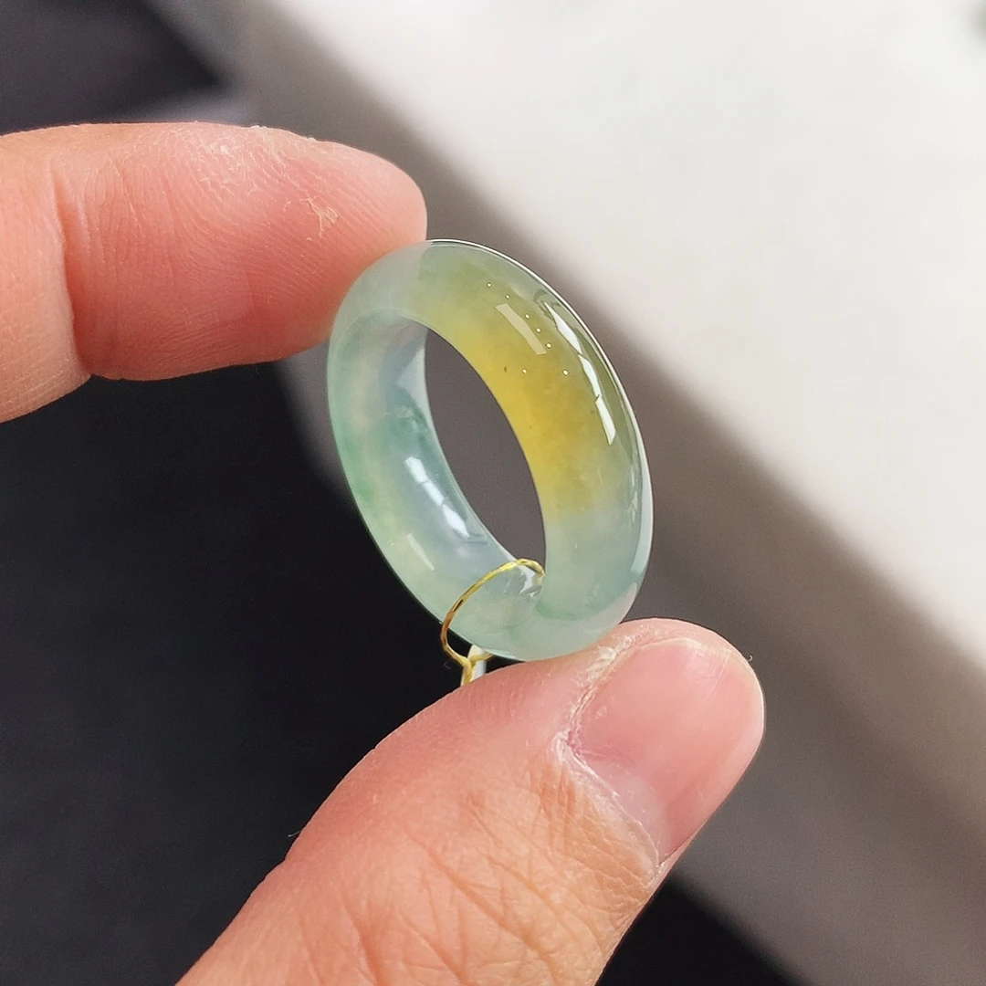 翡翠未镶嵌戒指14号