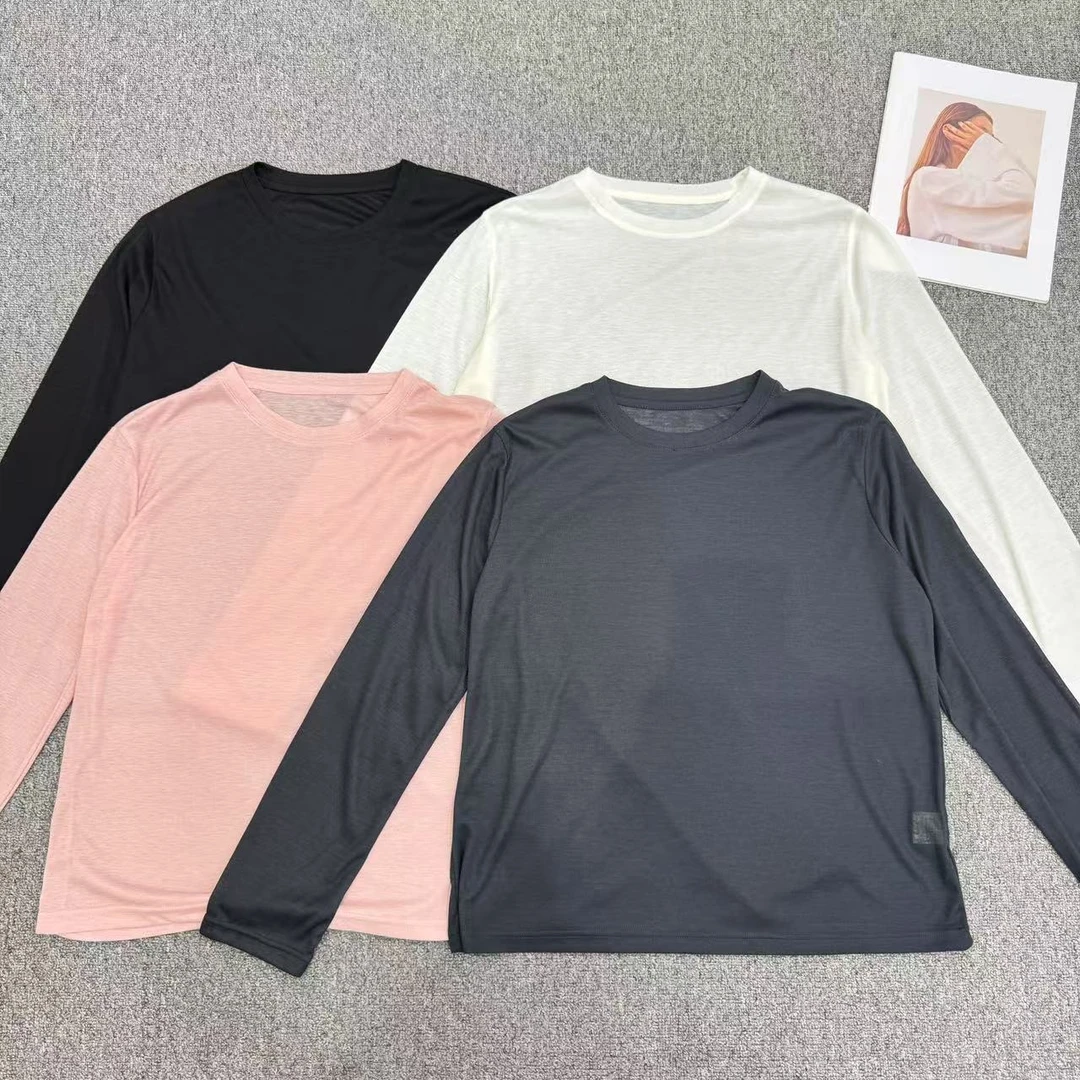 【周周家】5358濮院春季圆领套头纯色打底女士街头风