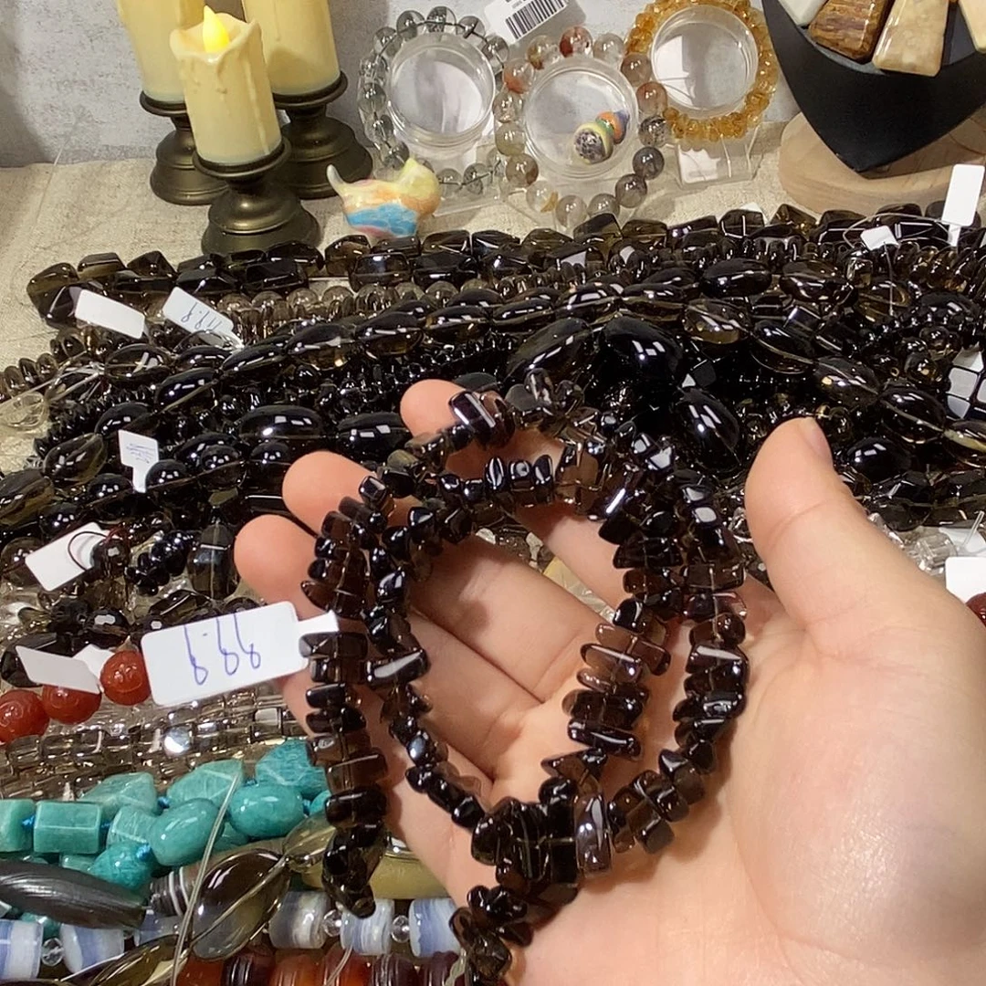 紫晶银S925镶嵌珠宝半成品茶晶随行