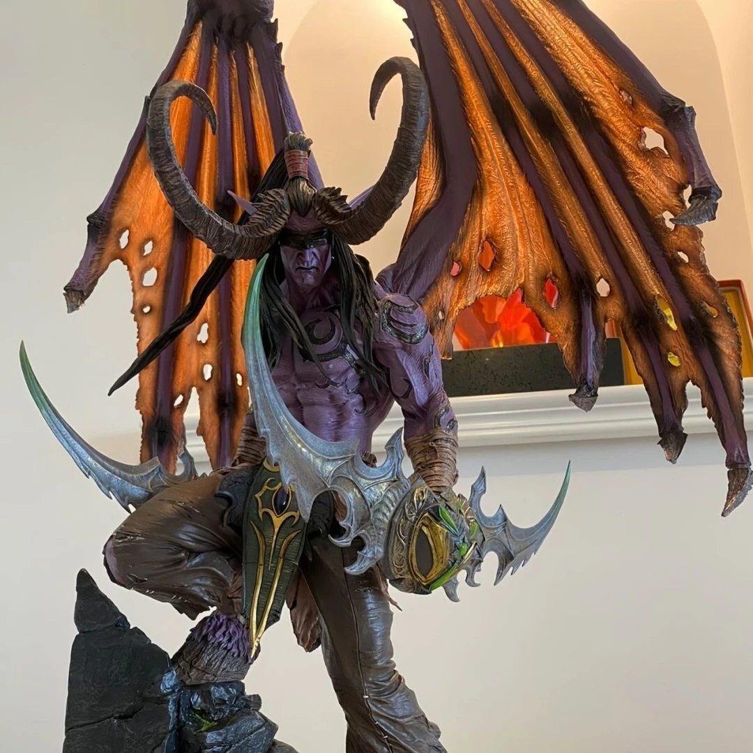 魔兽世界 恶魔猎手 伊利丹 手办雕像摆件