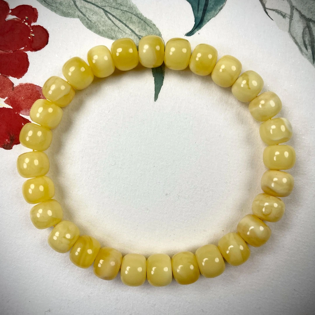 《假一赔四》天然原矿无优化蜜蜡老型手串 全品无杂无裂 多样性发货