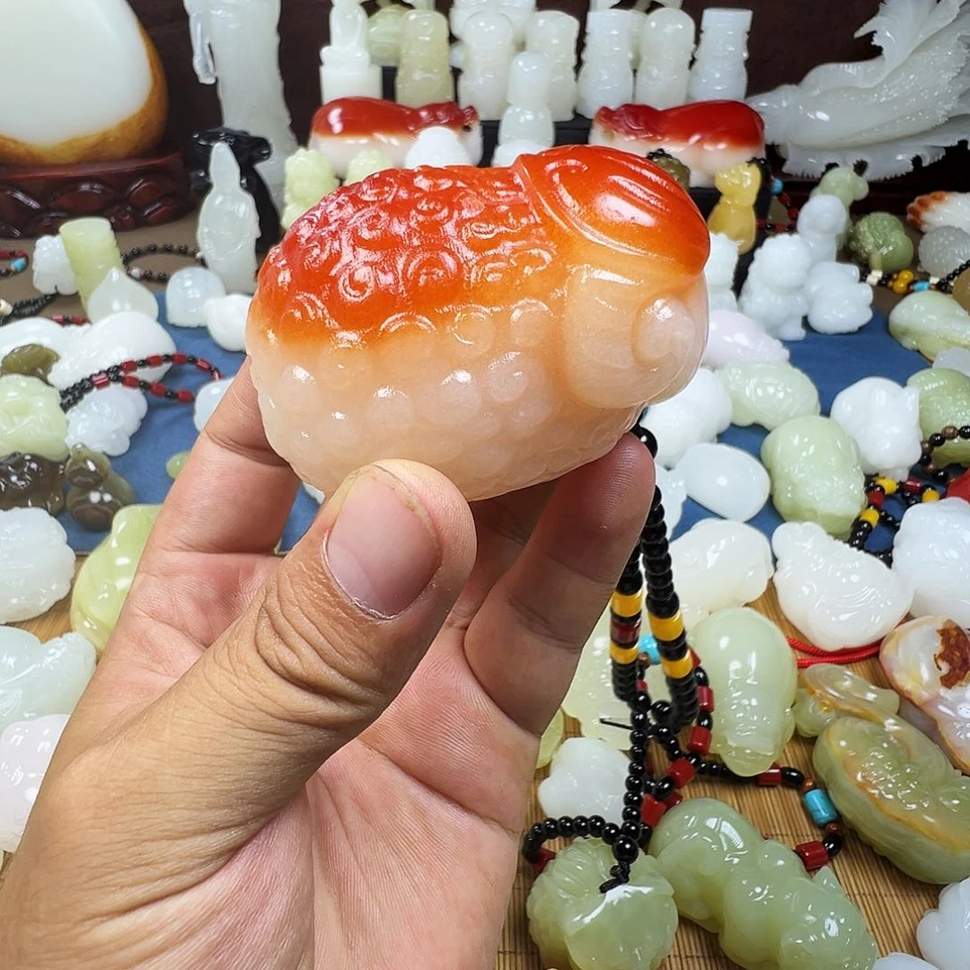 石材种****?手工雕刻羊手把