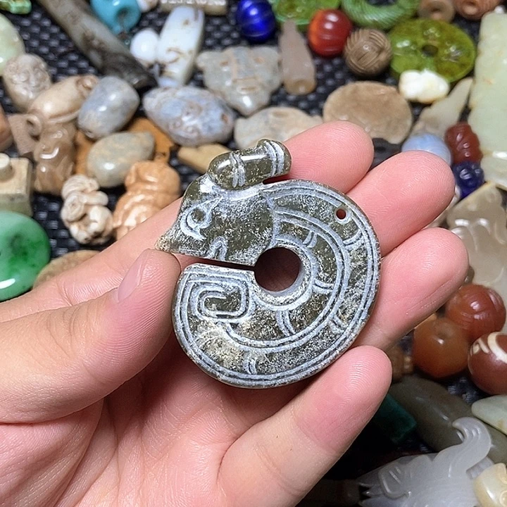 和田玉未镶嵌颈饰67