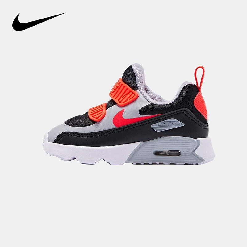 Nike/耐克童鞋Air Max休闲童鞋时尚低帮跑步鞋 黑灰红 881924-024