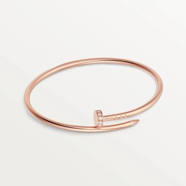 99新 Cartier/卡地亚 JUSTE UNCLOU窄版钉子头尾钻手镯