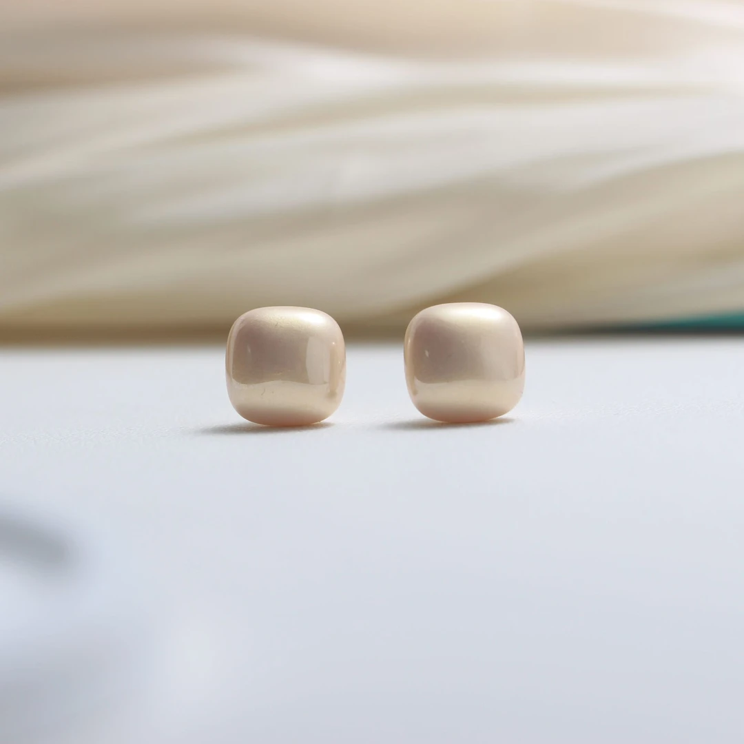 铜合金仿珍珠耳饰 578原创设计耳钉极简素款法式ins小众