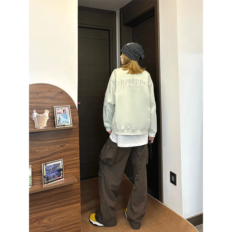 刺绣棒球夹克早秋户外男女同款美式氛围感休闲潮流设计感外套