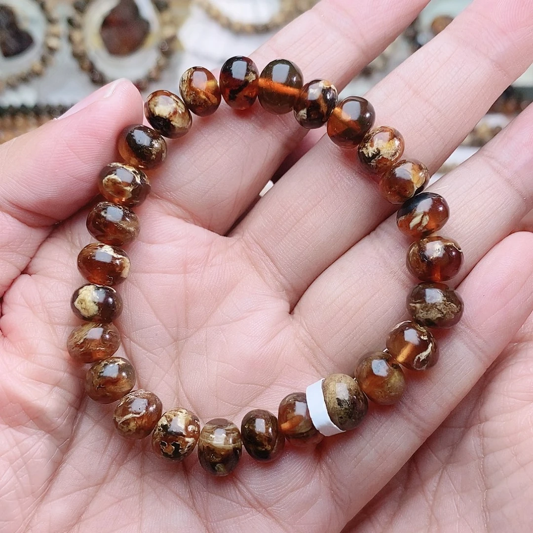 琥珀未镶嵌裸石9溶洞