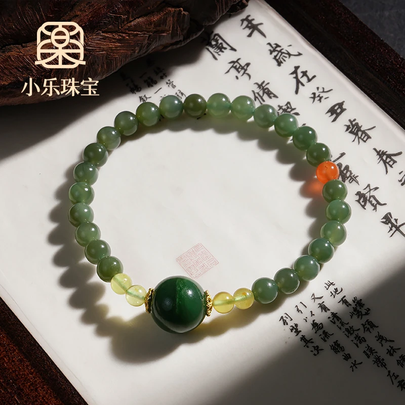 气质设计款和田玉手链多样性发一-10752