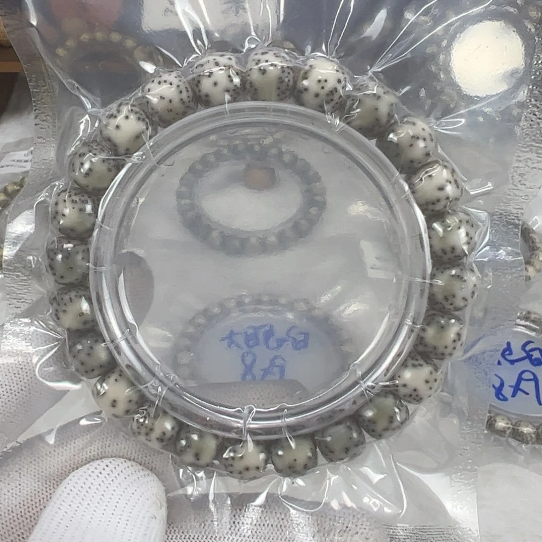 星月菩提手串青花双留白9
