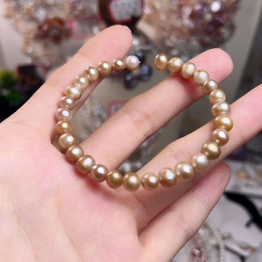 淡水珍珠银S925镶嵌颈饰