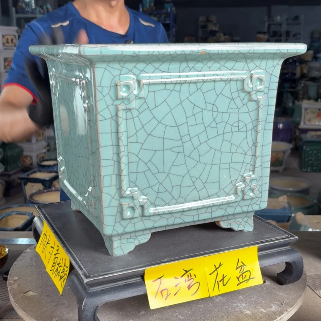 一风堂石湾花盆 内24*22缩釉微瑕