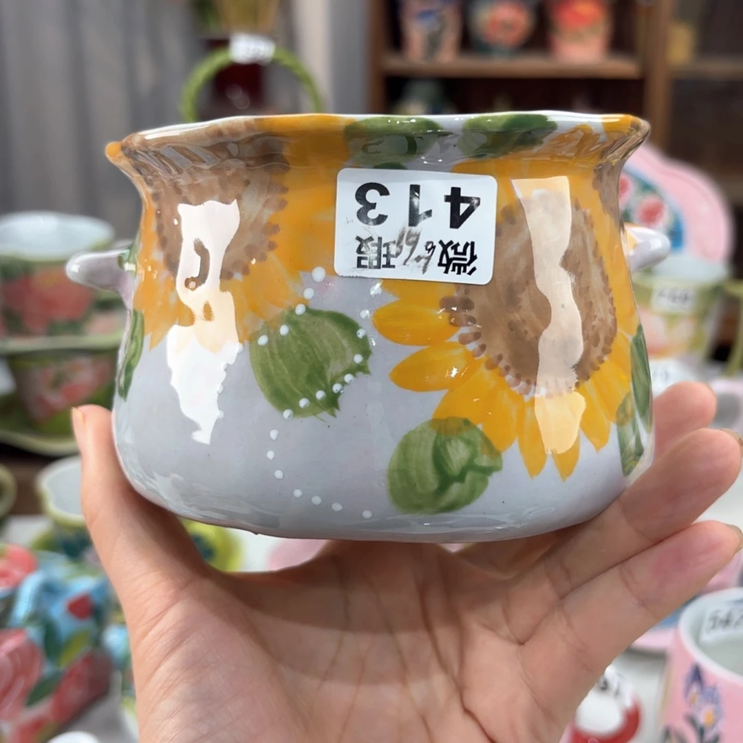 景德镇手绘高温釉下彩陶瓷茶具