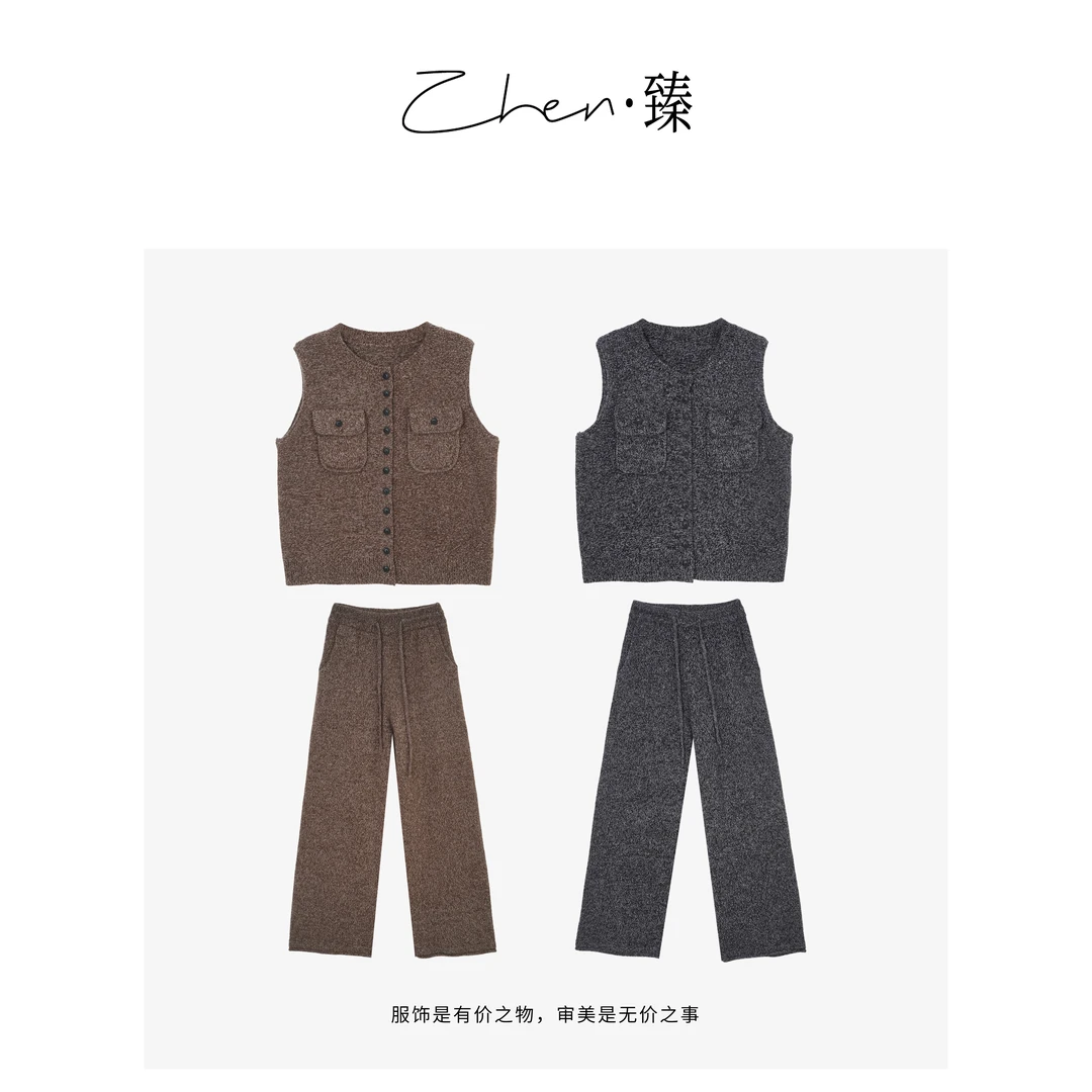 ZHEN.臻 富家千金名媛小香风重工粗花呢羊毛时尚套装TZ7290Z