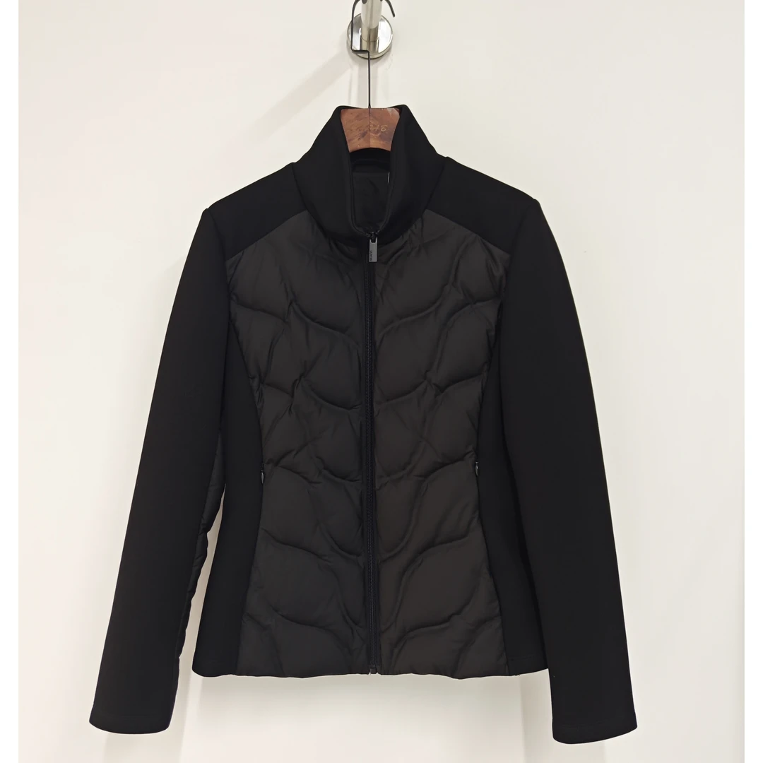 2025年新品轻薄款斜纹分格修身瑜伽服鹅绒服DNZY6038