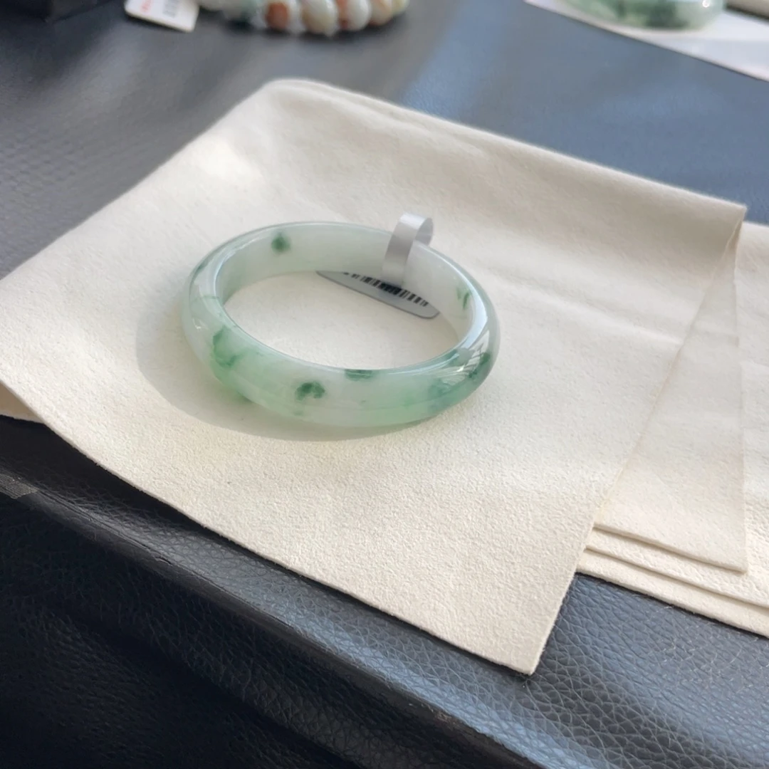 翡翠未镶嵌手镯纹51正圈