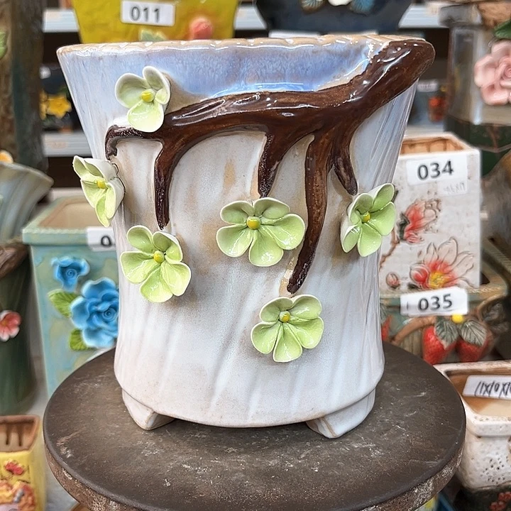 紫砂花盆粗陶材质多肉花盆