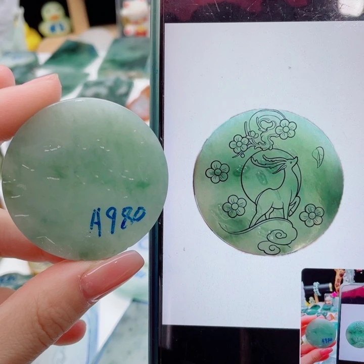 定制翡翠未镶嵌（纯天然缅甸A货翡翠）