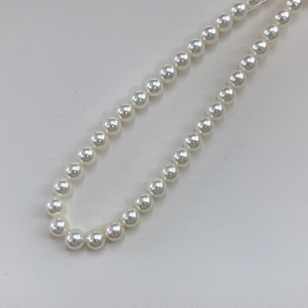 颈饰未镶嵌海水珍珠真科研无调色rosep7.5-8极光