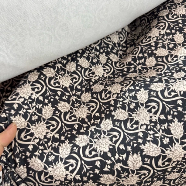 55 纯植物英国品牌莫里斯风格精梳汗麻牛仔面料3米价 细腻丝滑