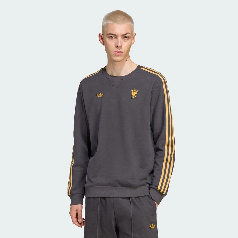 阿迪达斯 （adidas）男子曼联足球休闲文化卫衣套头衫JN2824