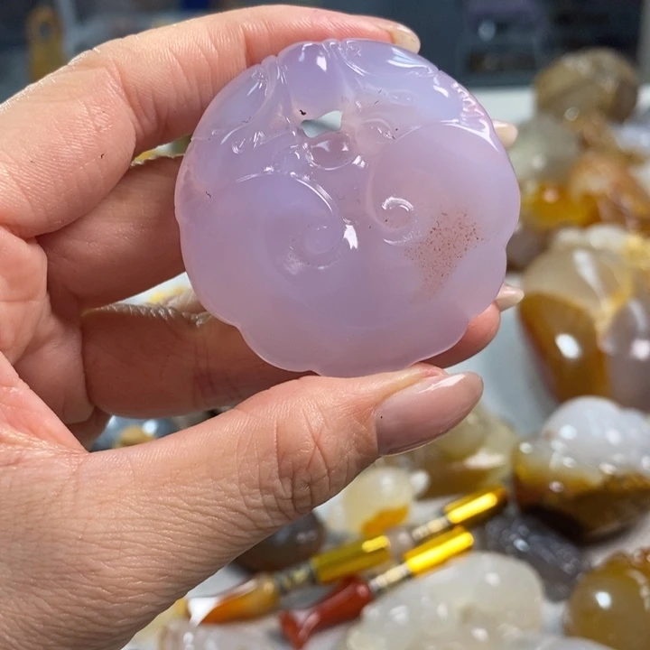 玛瑙/玉髓吊坠(不含链)未镶嵌