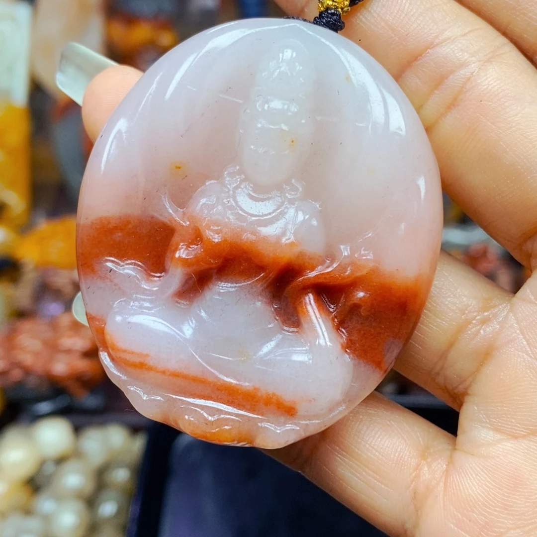 石英质玉（黄龙玉）未镶嵌颈饰