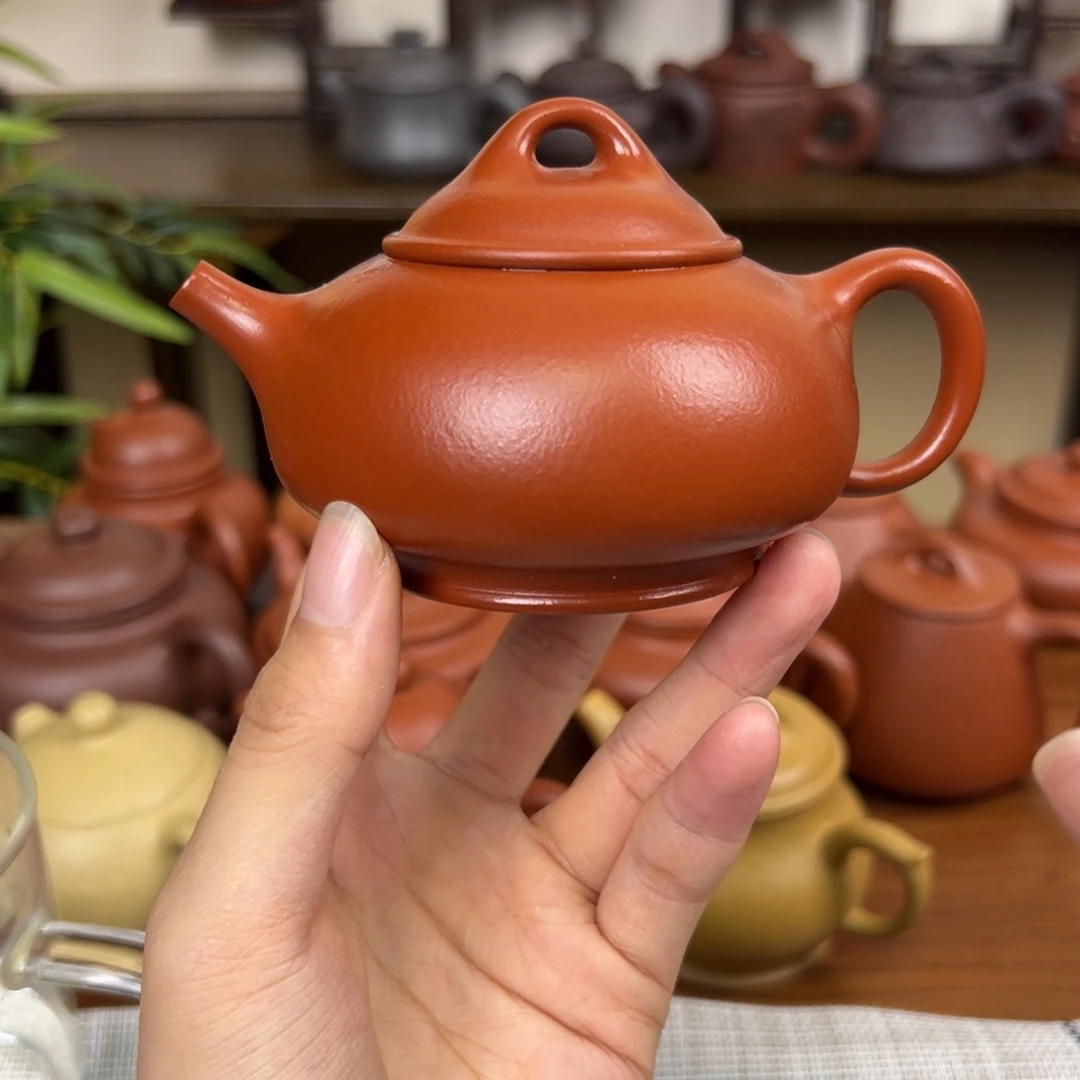 紫砂茶壶紫砂壶韵古朱泥120cc全