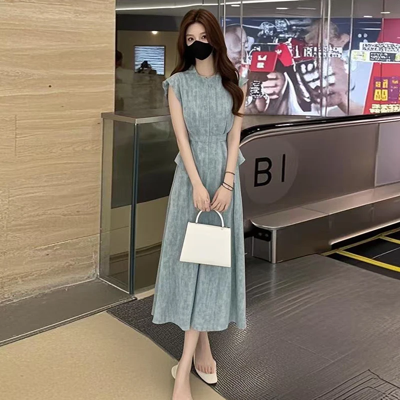 时尚套装裙女2025夏季新款收腰显瘦飞飞袖衬衫高腰半身裙两件套潮