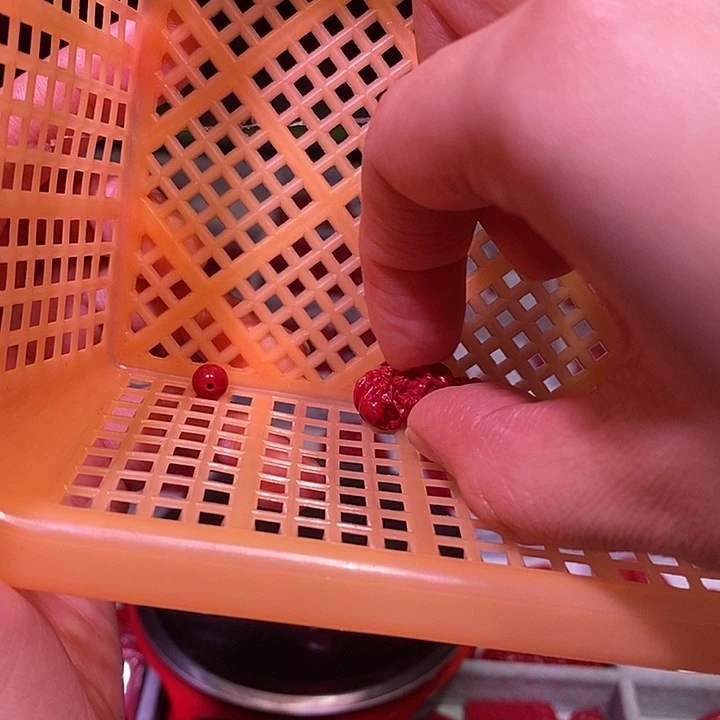 天然辰砂红晶砂狗狗三合大红色手编绳