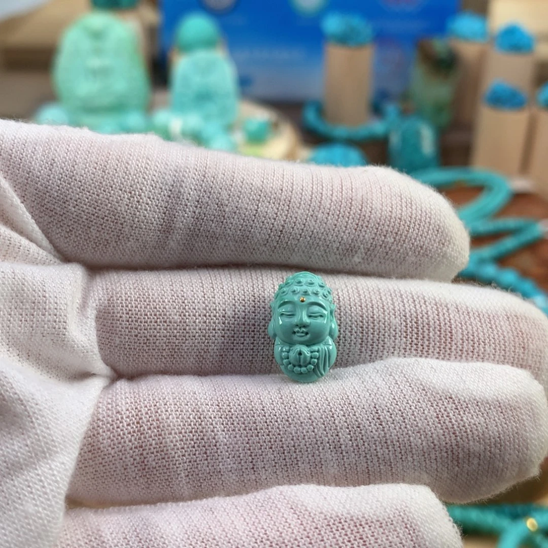 绿松石未镶嵌珠宝奇石9.5mm