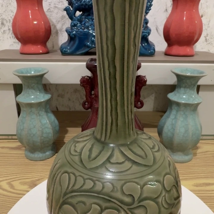 瓷片手工制作陶瓷摆件