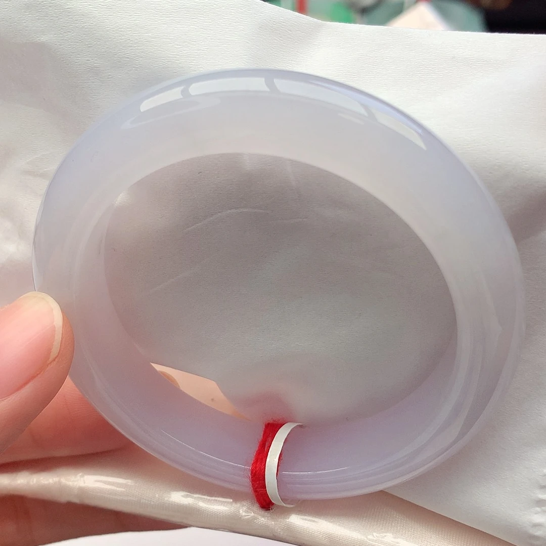 未镶嵌手镯翡翠54-55圈口仙女粉冰冰胶胶细细腻腻力推2号