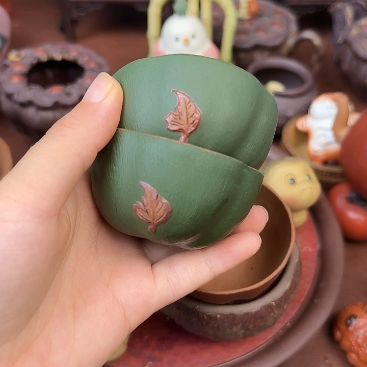 紫砂茶宠姣紫砂杯子