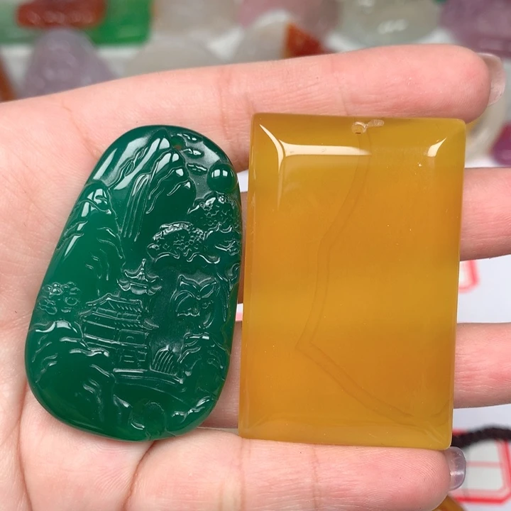 玛瑙/玉髓颈饰未镶嵌鸿**叶