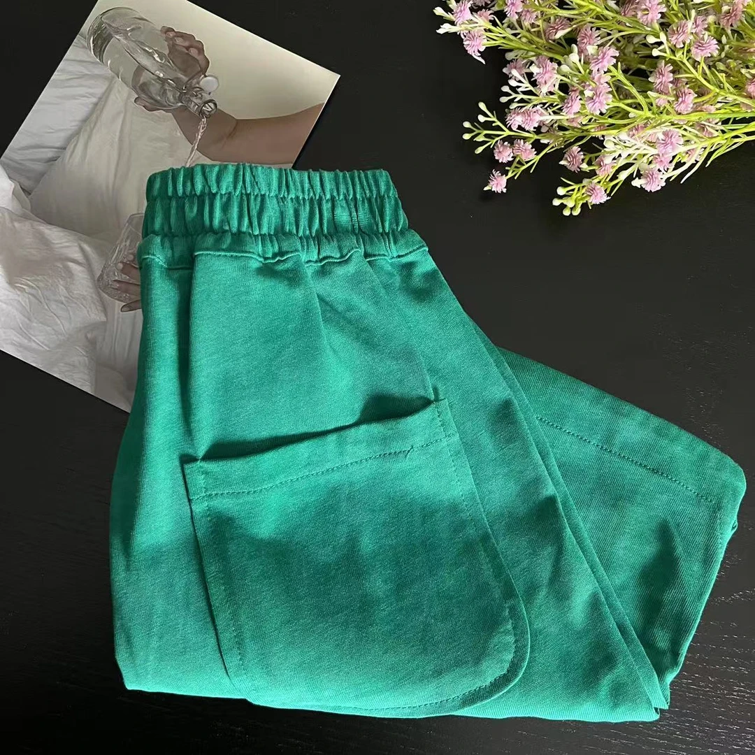 夏款男童中裤蓝绿色 6054沐系