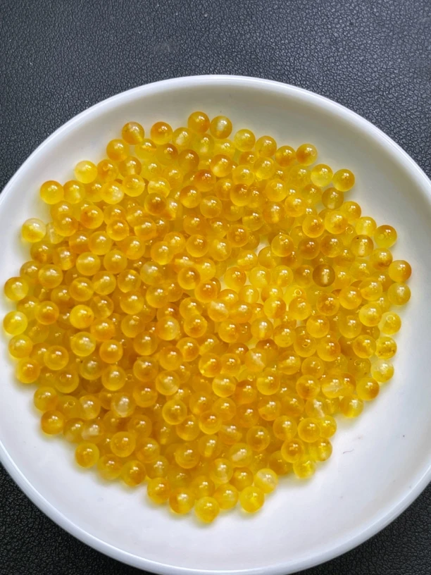 天然珠宝玉石 冰玄黄飘花散珠Y1832 4MM 108颗（赠弹力绳）