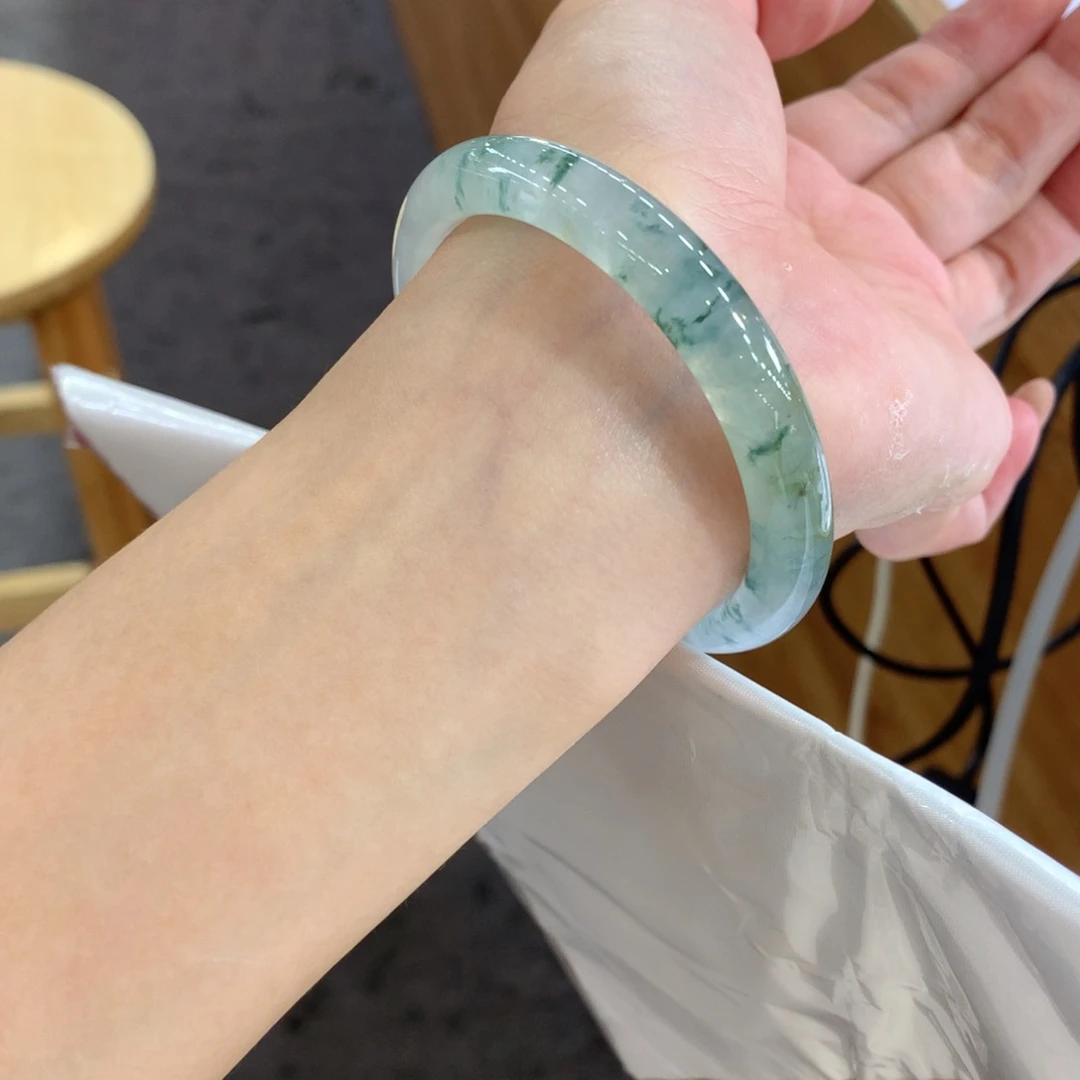 翡翠未镶嵌手镯天然Ａ货翡翠53/54