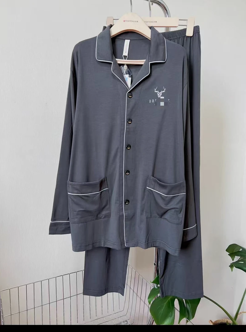 6号男款新款宽松纯色长袖长裤秋冬款棉舒适休闲