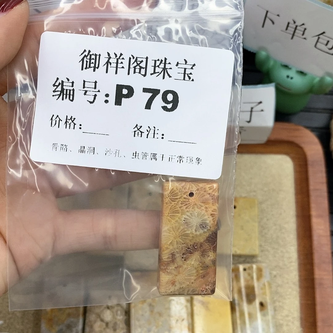 硅化珊瑚（珊瑚玉）P未镶嵌元*