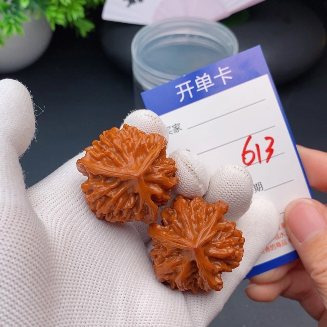 文玩核桃把件35三棱613