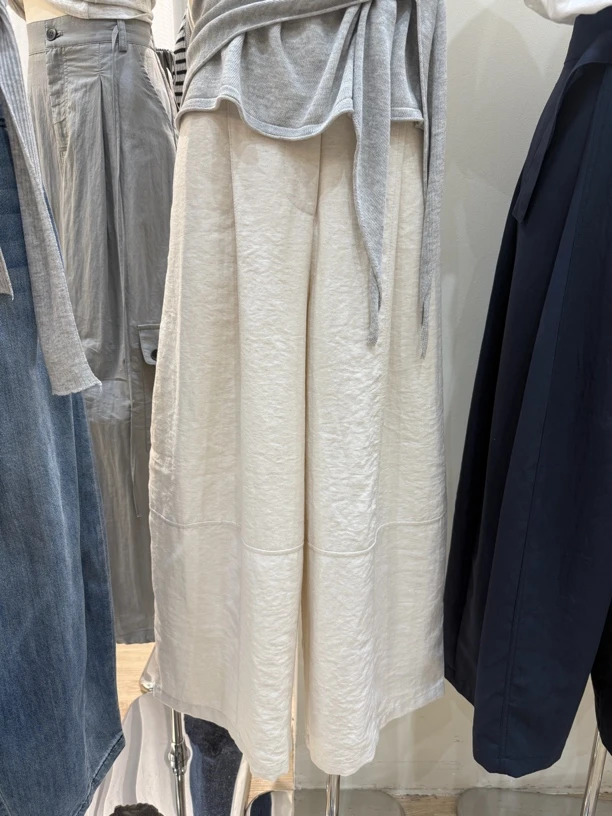 夏季女款文艺风森系复古亚麻宽松九分气球裤