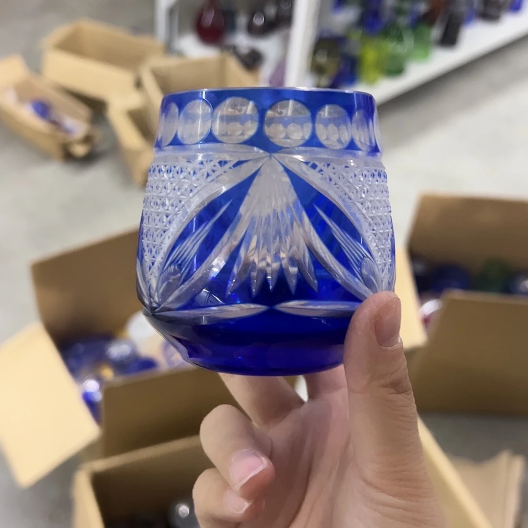 平底款水晶玻璃微瑕一个