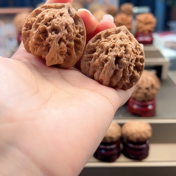 吊坠文玩核桃43 盘龙虎头 a-006