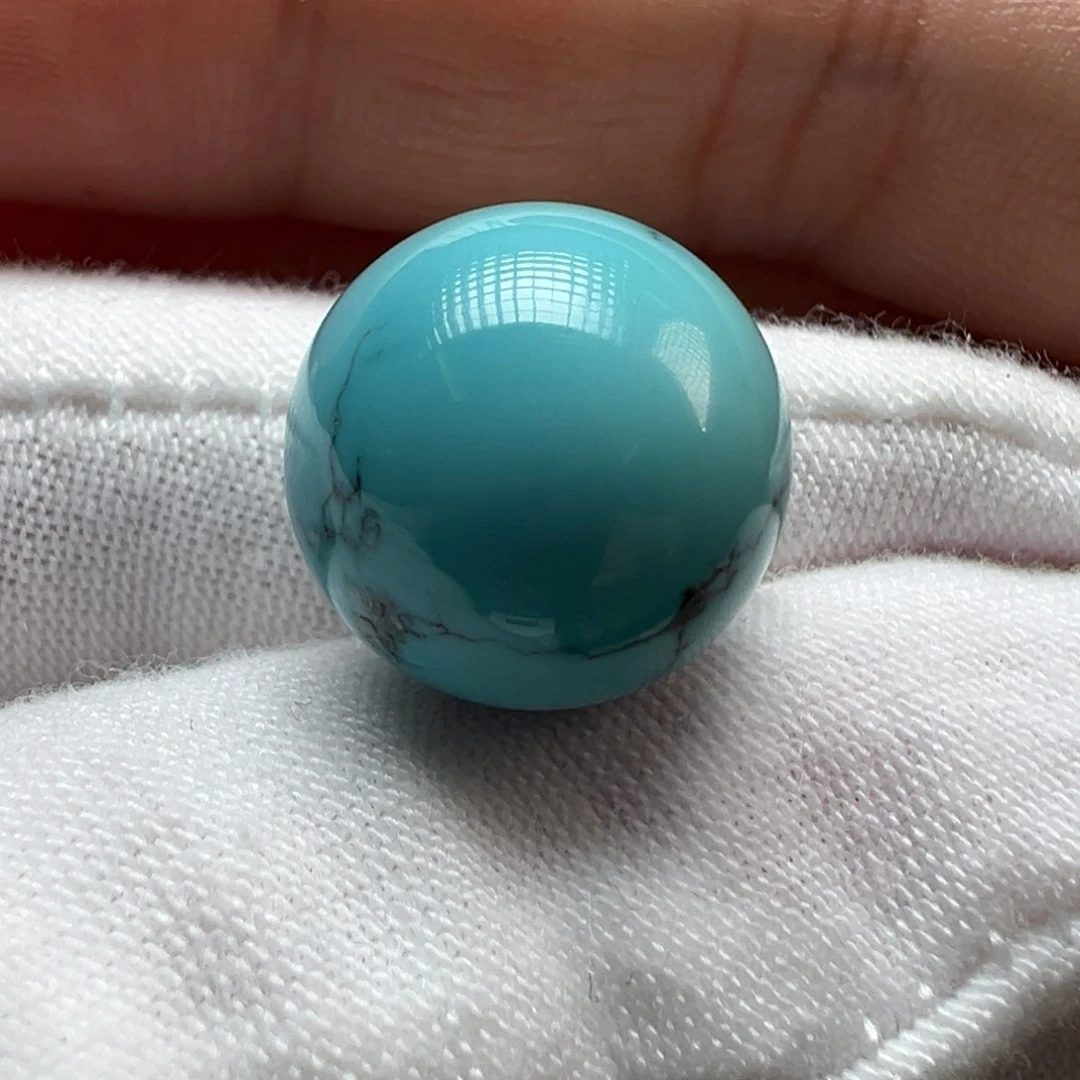绿松石未镶嵌配饰圆珠14.5mm