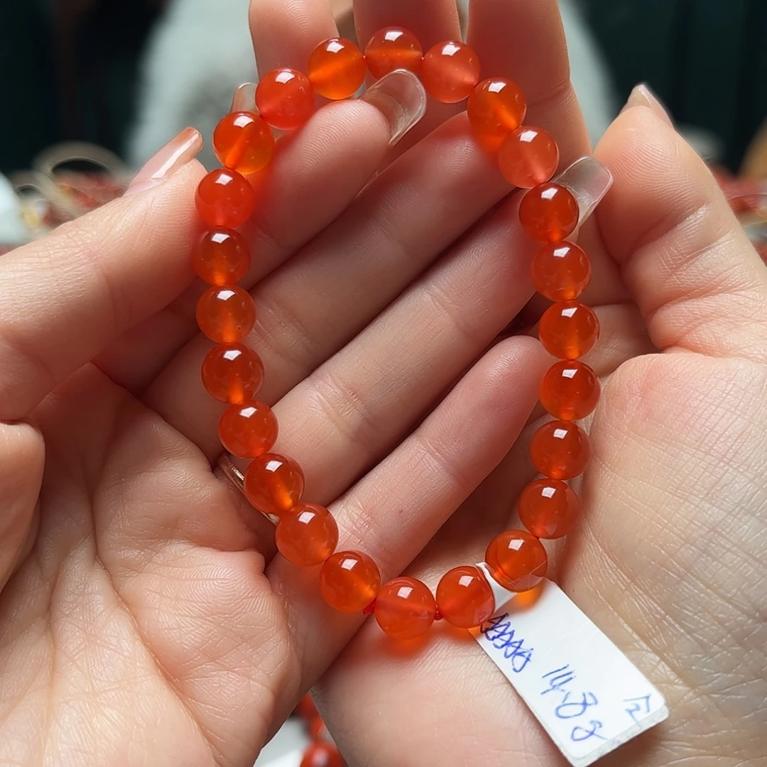 南红玛瑙未镶嵌手链